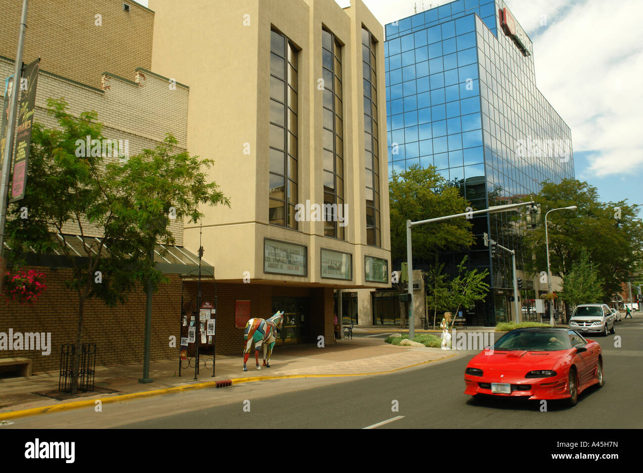 AJD57200, Billings, MT, Montana, downtown, Alberta Bair Theater Stock