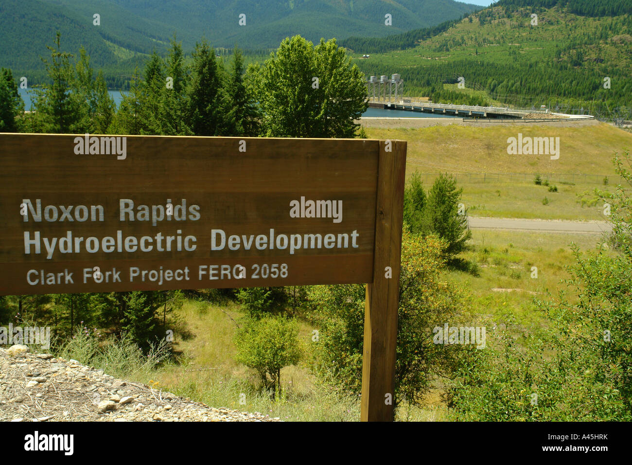 AJD56373, MT, Montana, Noxon Rapids Hydroelectric Development, Dam
