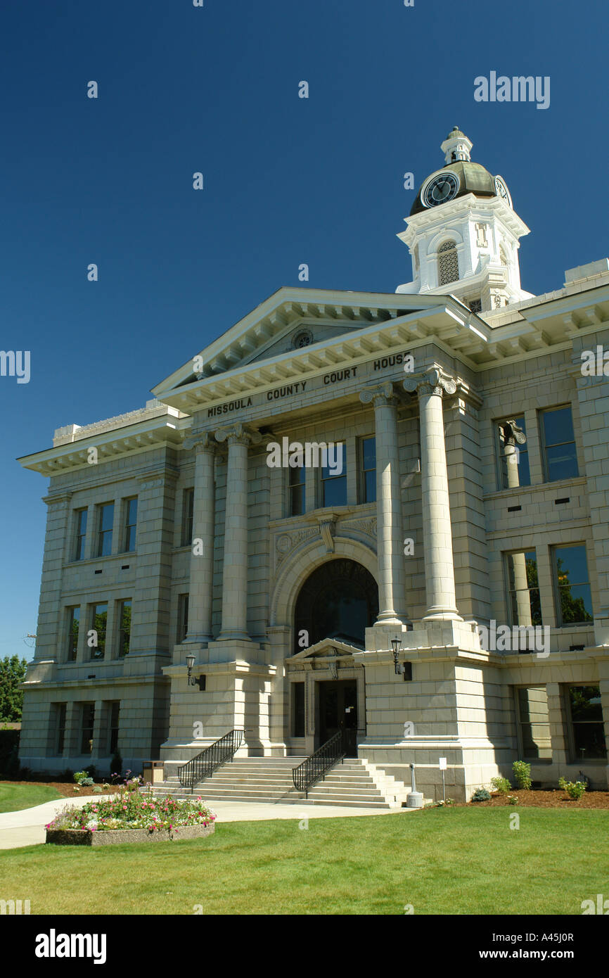 AJD56428, Missoula, MT, Montana, Courthouse, downtown Stock Photo Alamy