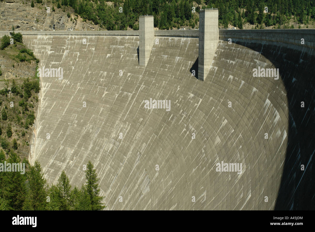 AJD56556, Hungry Horse, MT, Montana, Hungry Horse Dam Stock Photo Alamy