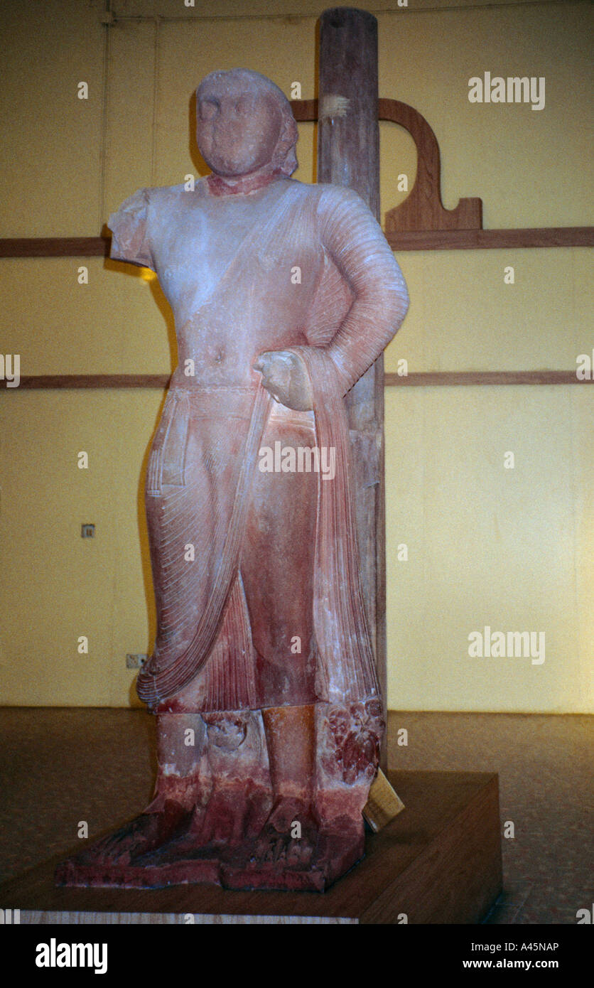 India benares Museum Statue Stock Photo