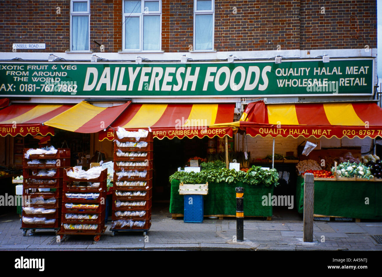 Halal Fruit Vegetables & Meat Shop Tooting Daily Fresh Foods Stock