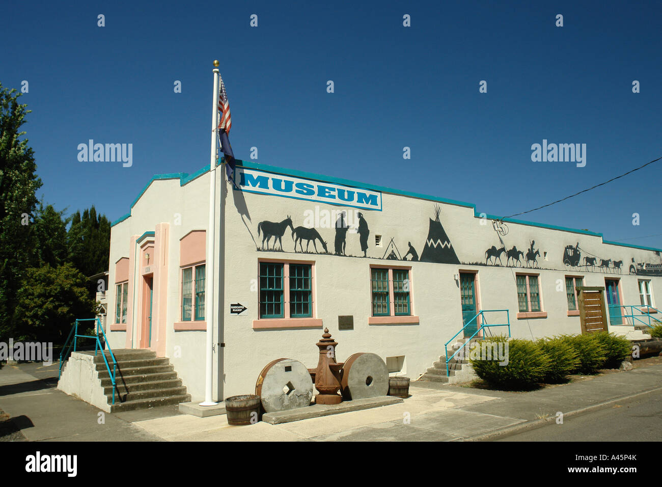 AJD56124, Lewiston, ID, Idaho, Nez Perce County Museum, Art Deco Style Stock Photo