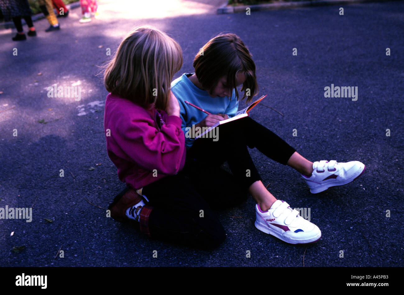  Girls in a playground of a Kindergarten, Solingen, Germany Stock Photo Bildidee 