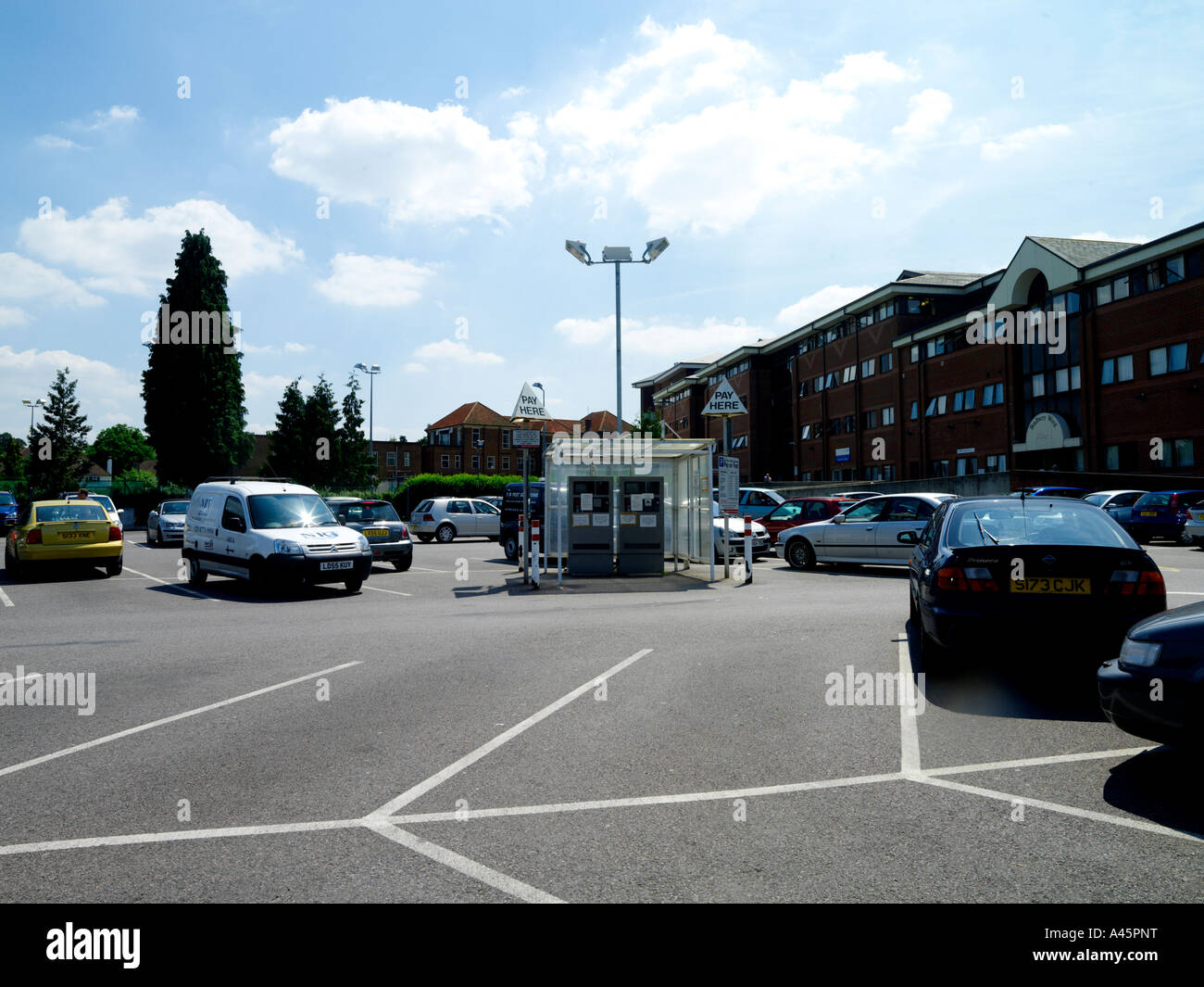 Epsom Hospital Car Park Stock Photo - Alamy