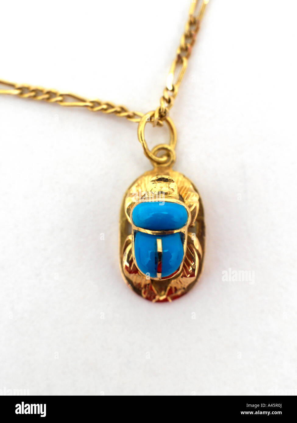 Scarab in Gold Necklace Scarab is the Symbol of Rebirth and Renewel Stock Photo - Alamy
