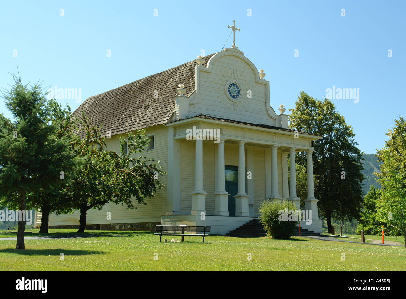 AJD56260, Cataldo, ID, Idaho, Coeur D' Alene's Old Mission State Park