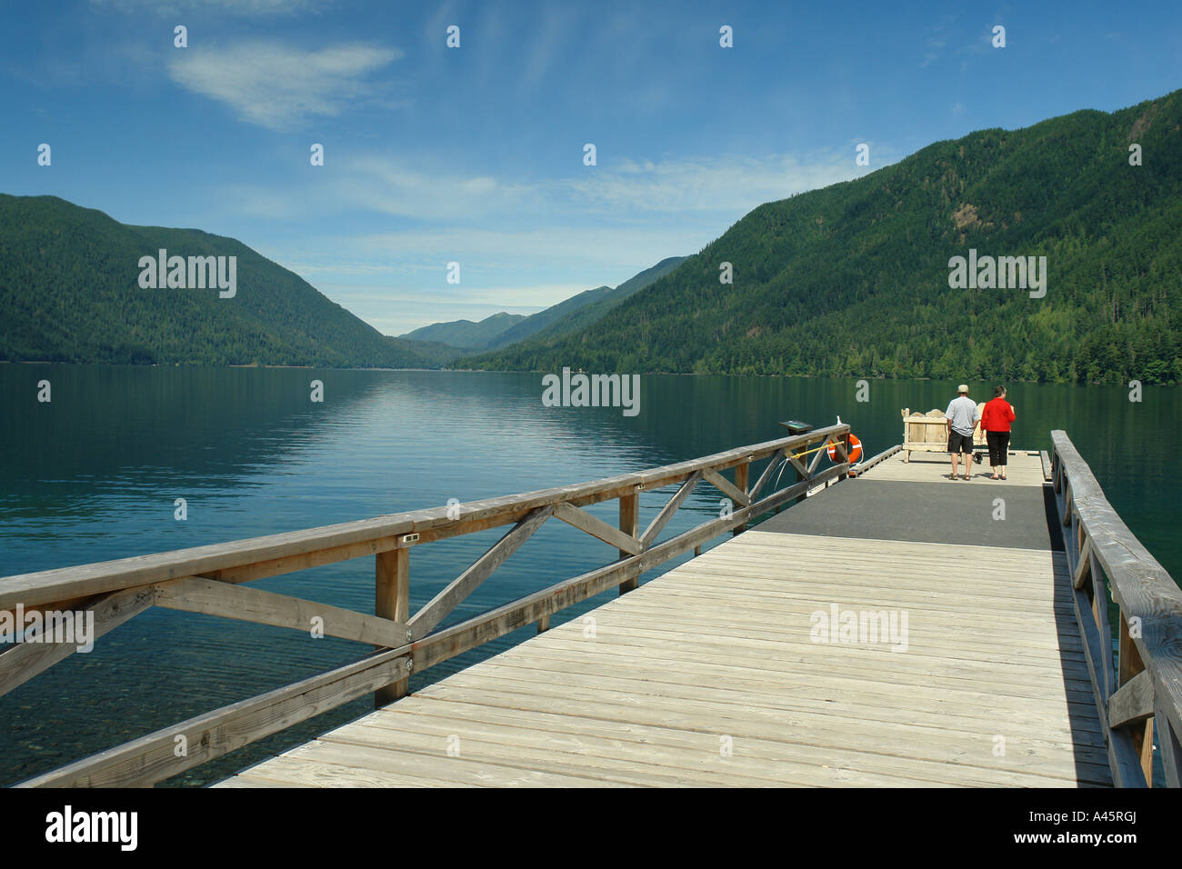 AJD55416, WA, Washington, Olympic Peninsula, Olympic National Park, Lake Crescent Lodge, Lake