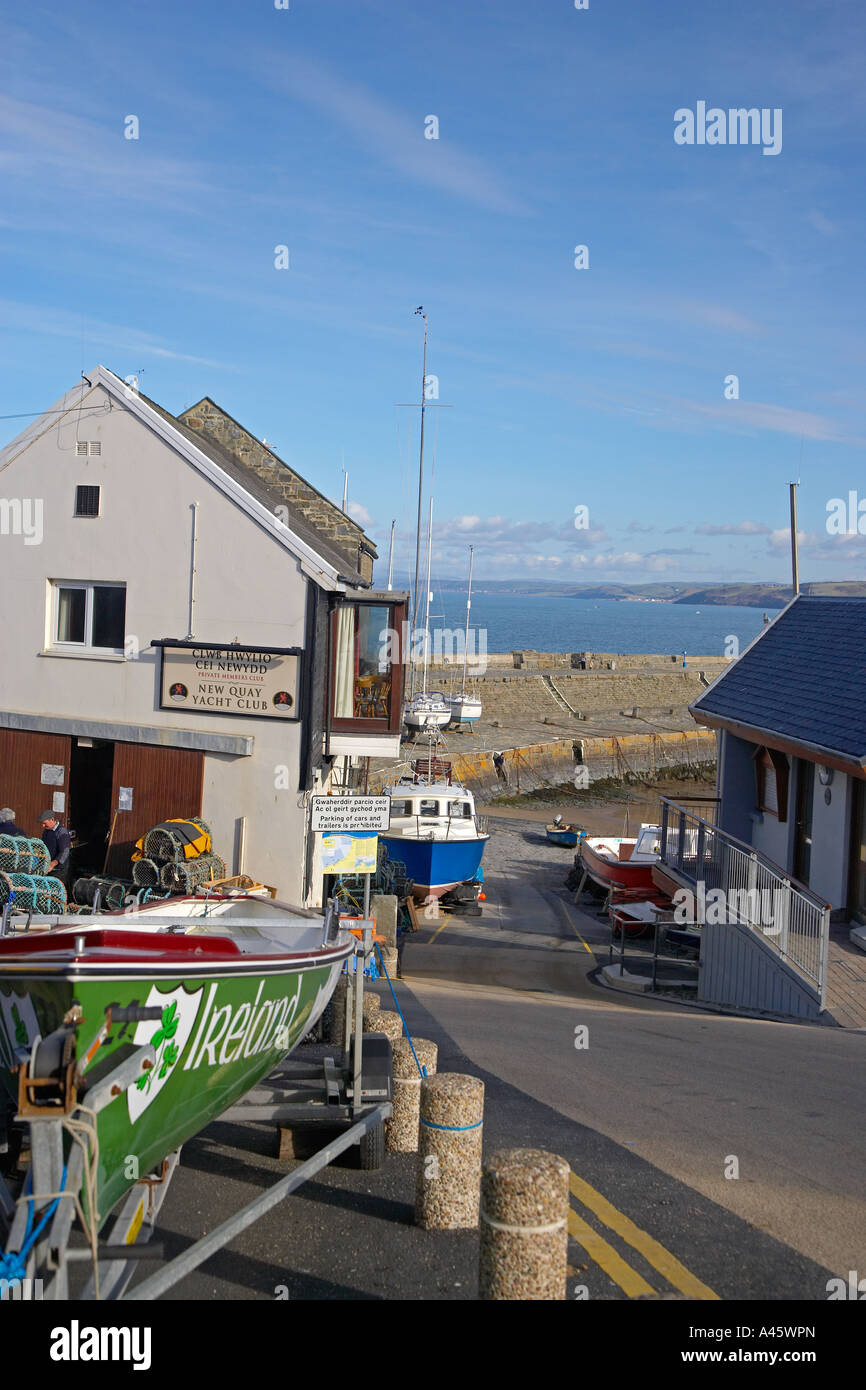 New Quay Village West Wales UK Stock Photo Alamy