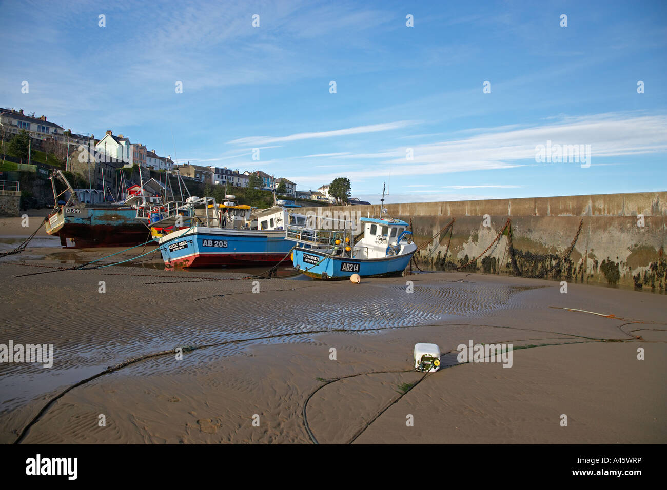 New Quay Harbour West Wales UK Stock Photo Alamy