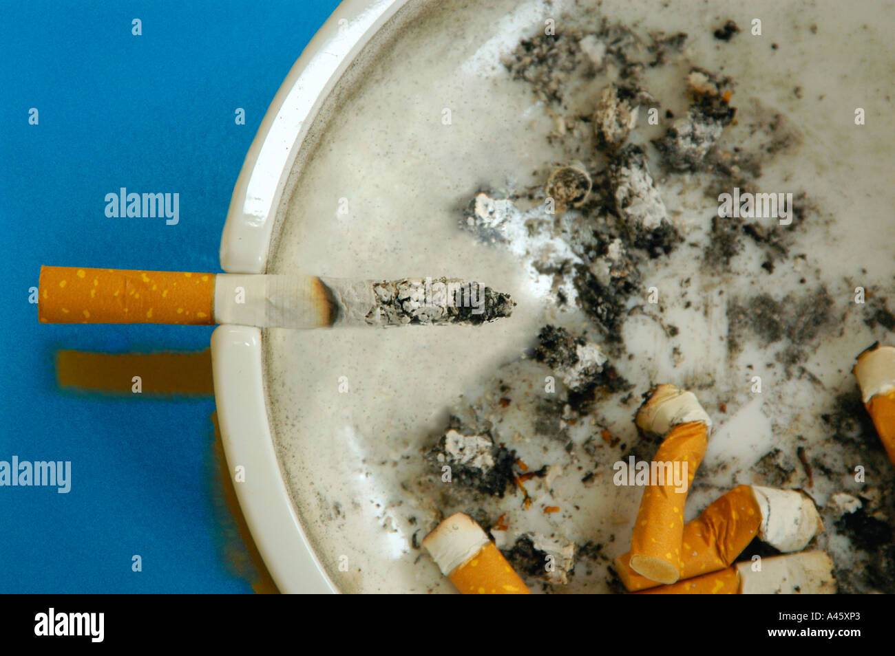A Half Smoked Cigarette Stock Photo Alamy