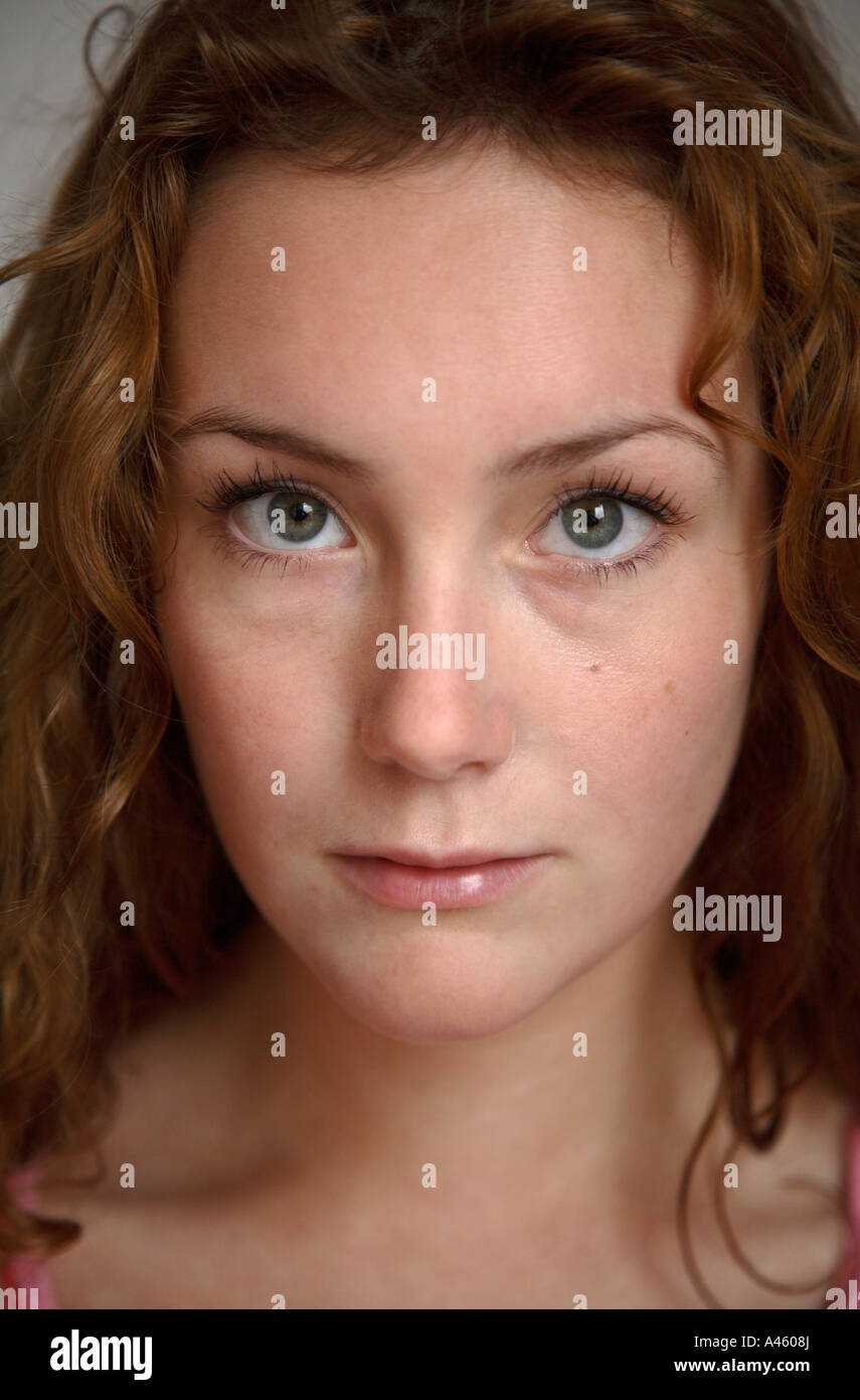 Face of a young woman Stock Photo