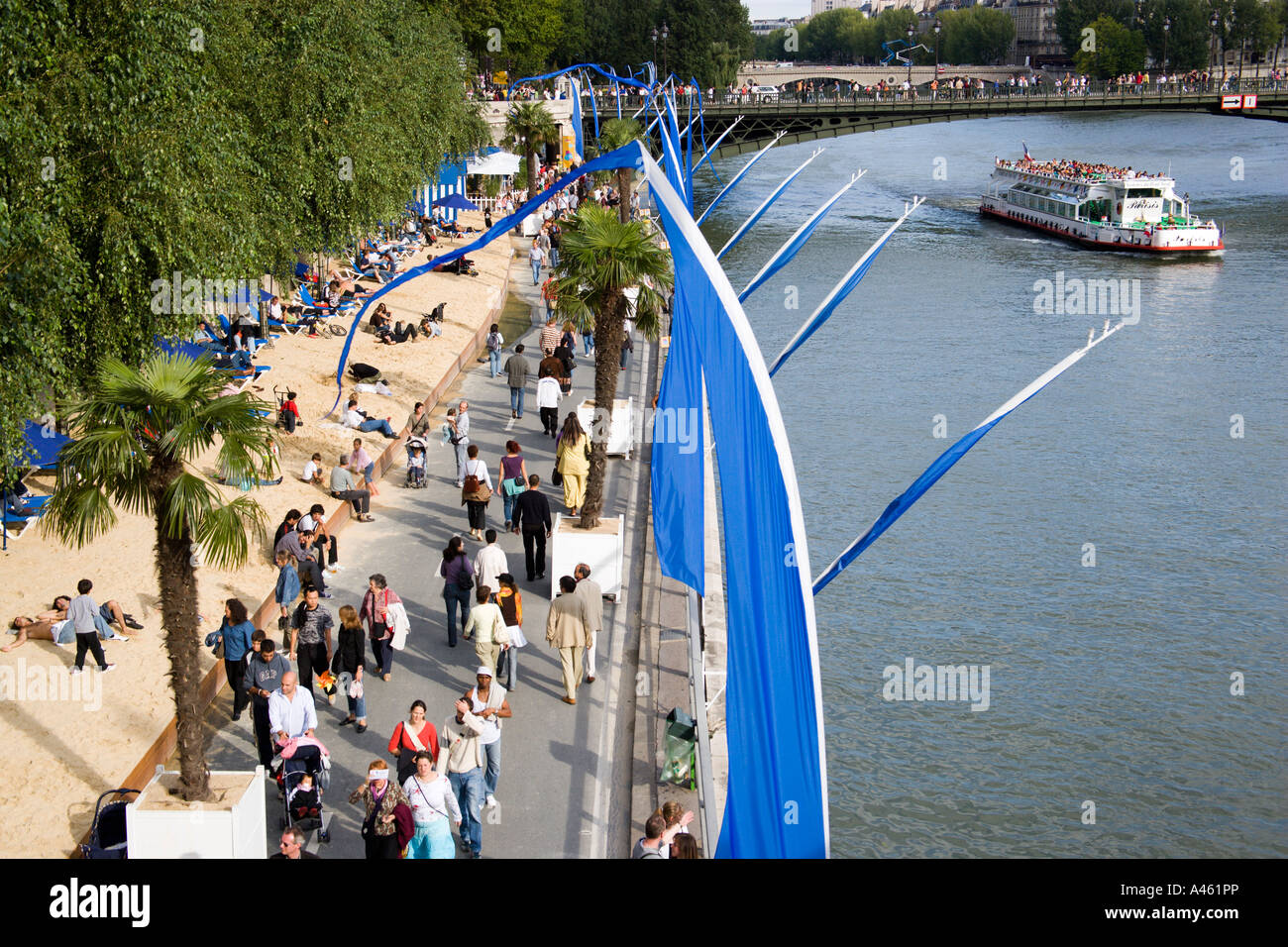 France Ile De France Paris Paris Plage Urban Beach Along
