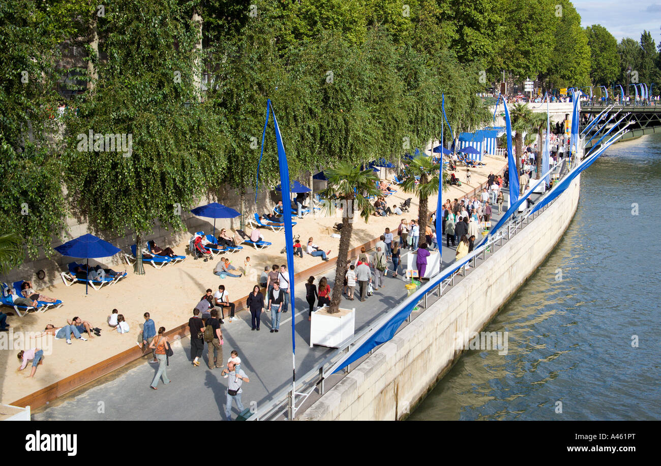 France Ile De France Paris Paris Plage Urban Beach Along