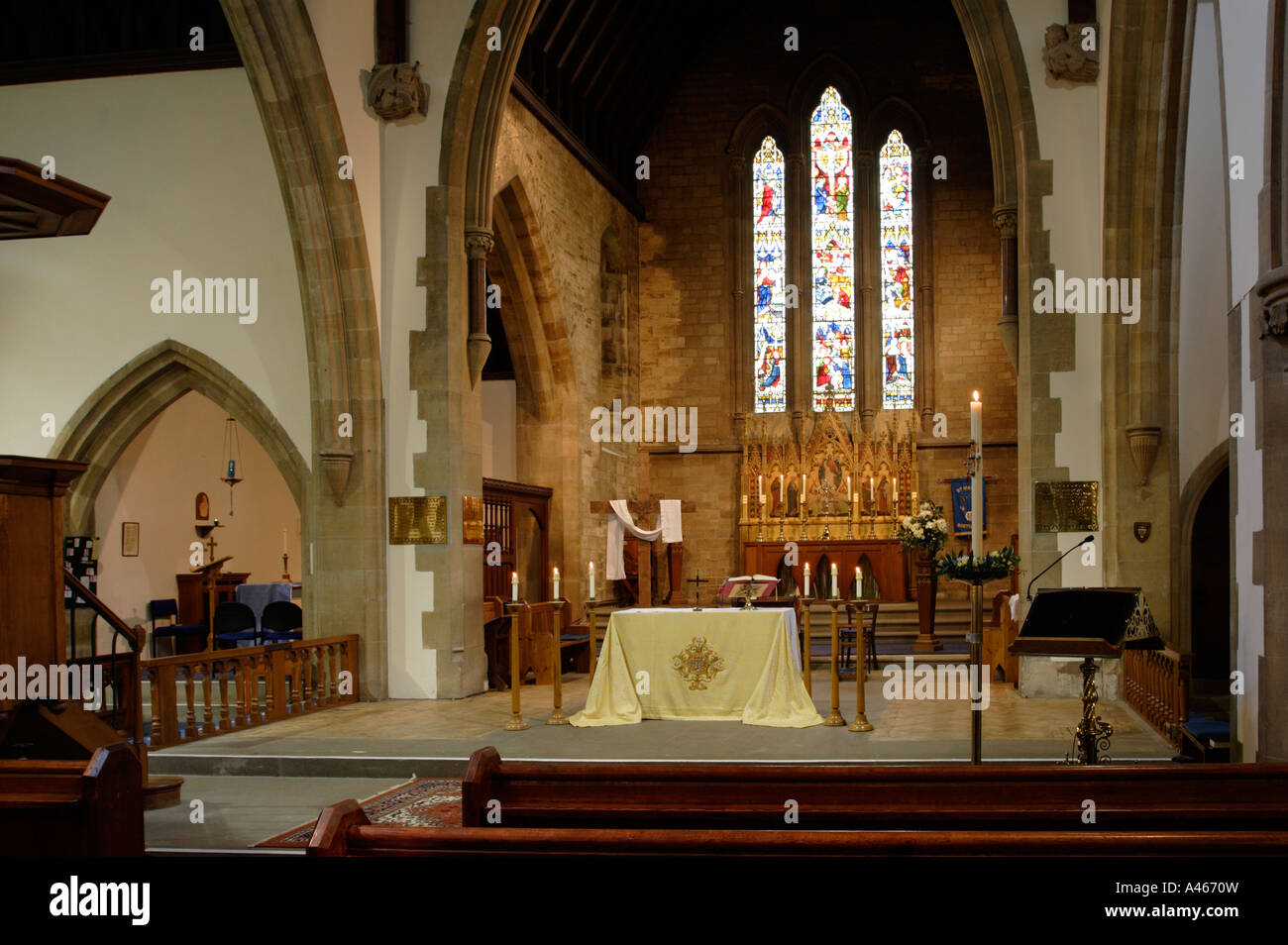 The altar and sanctuary of St. Mary's Church, Boston Spa, West
