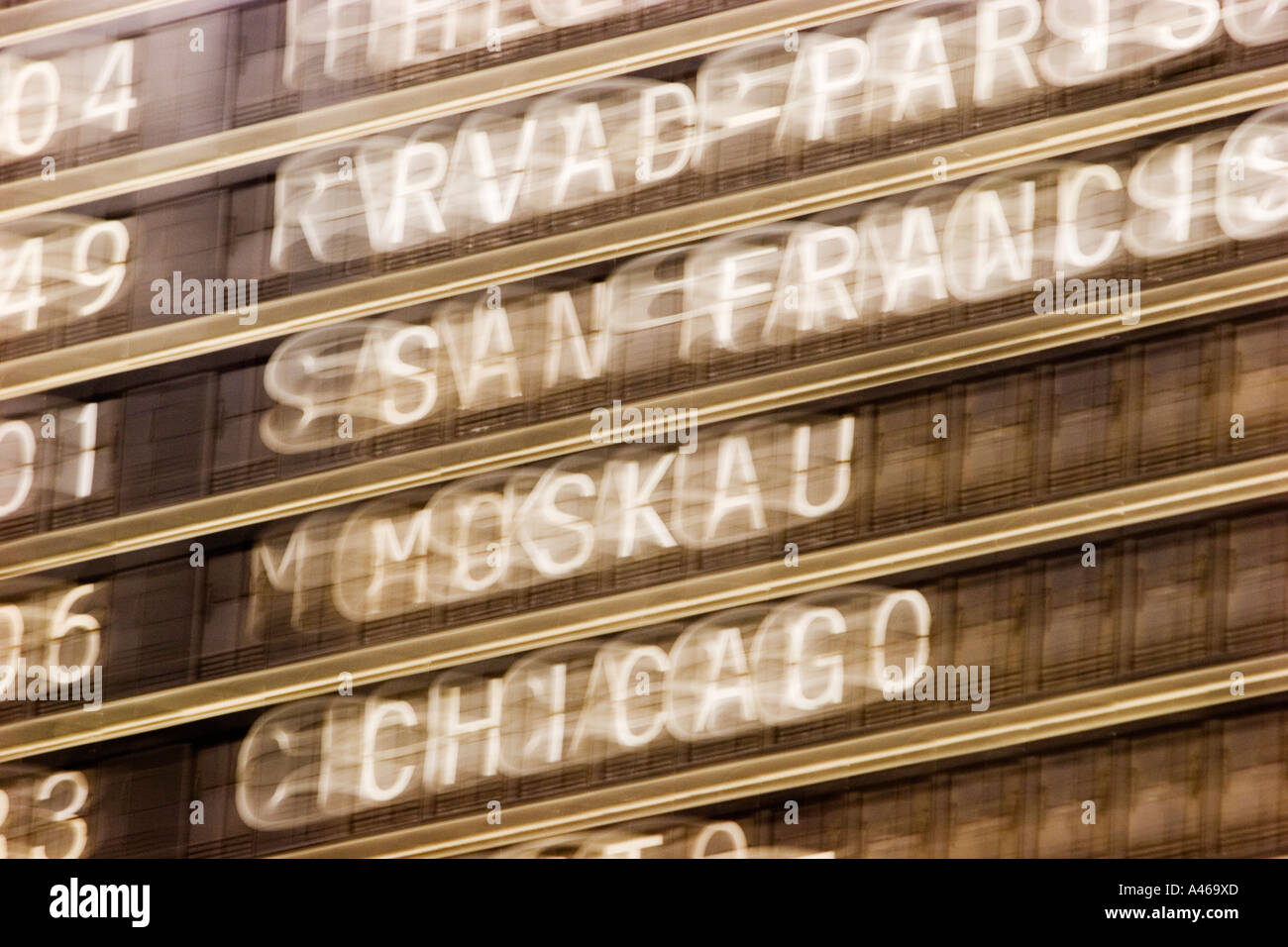 Letters mixup, zoomeffect Stock Photo Alamy
