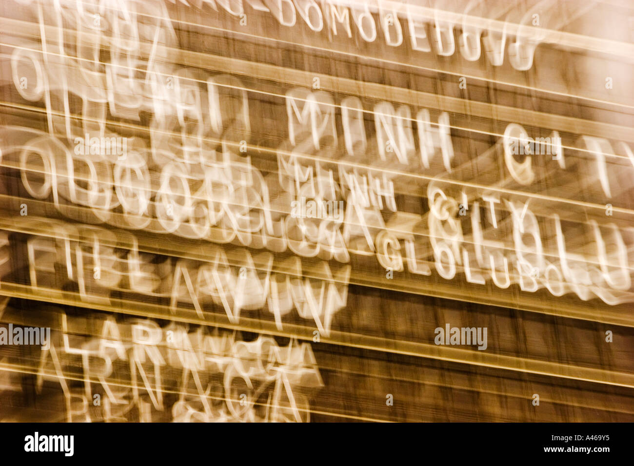 Letters mixup, zoomeffect Stock Photo Alamy