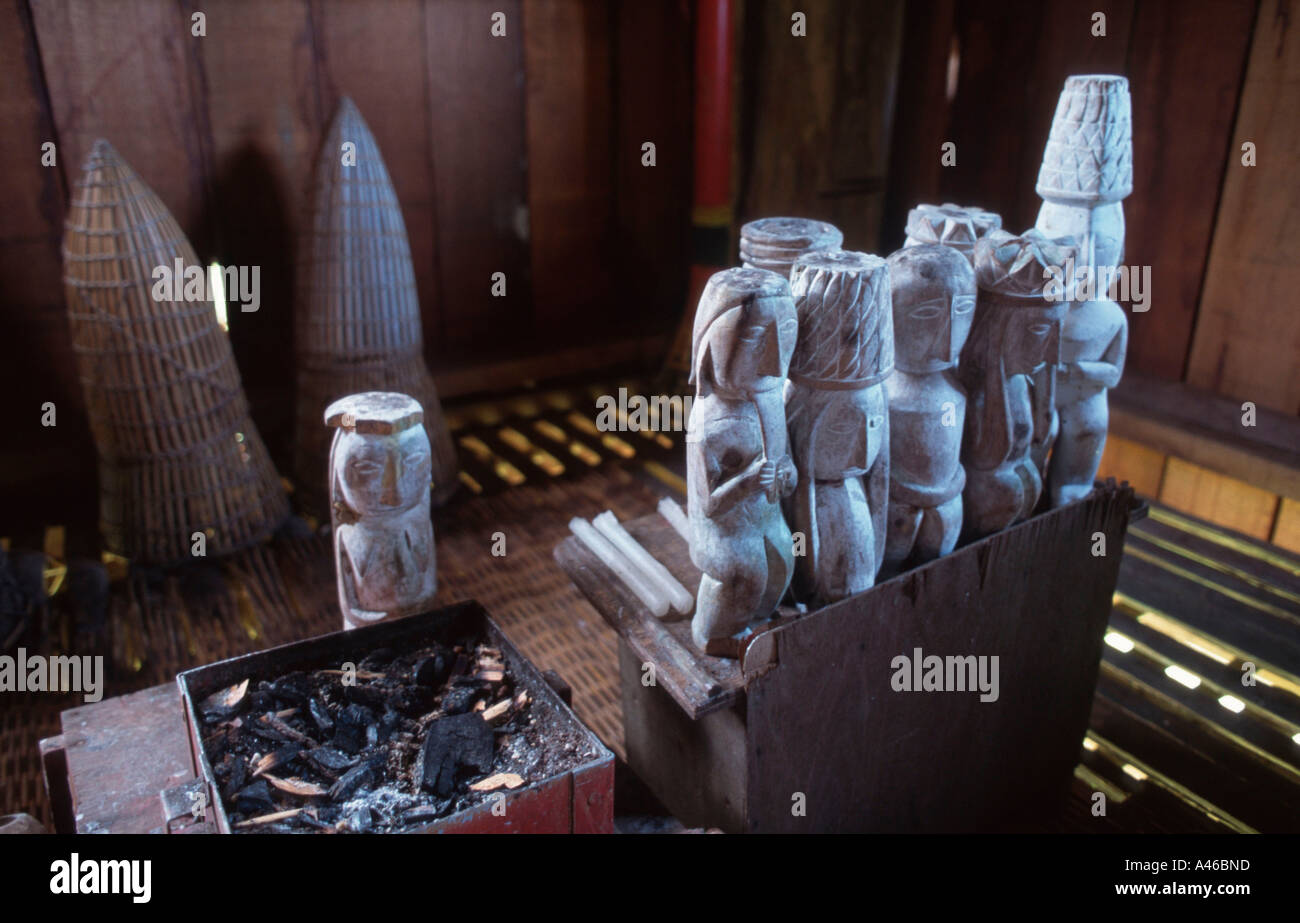 Stone sculptures Sarawak Cultural Village Stock Photo Alamy