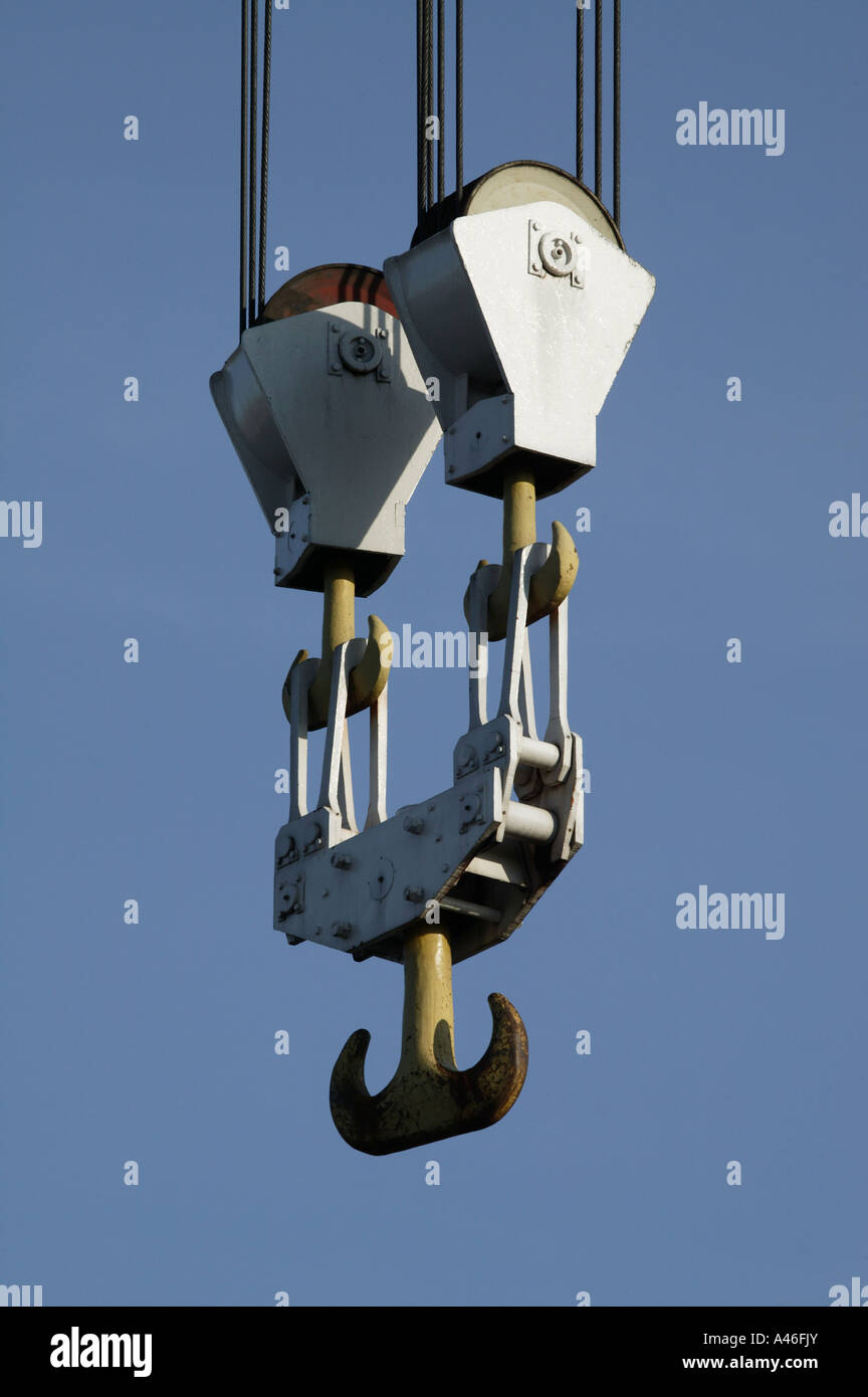 A crane hook Stock Photo