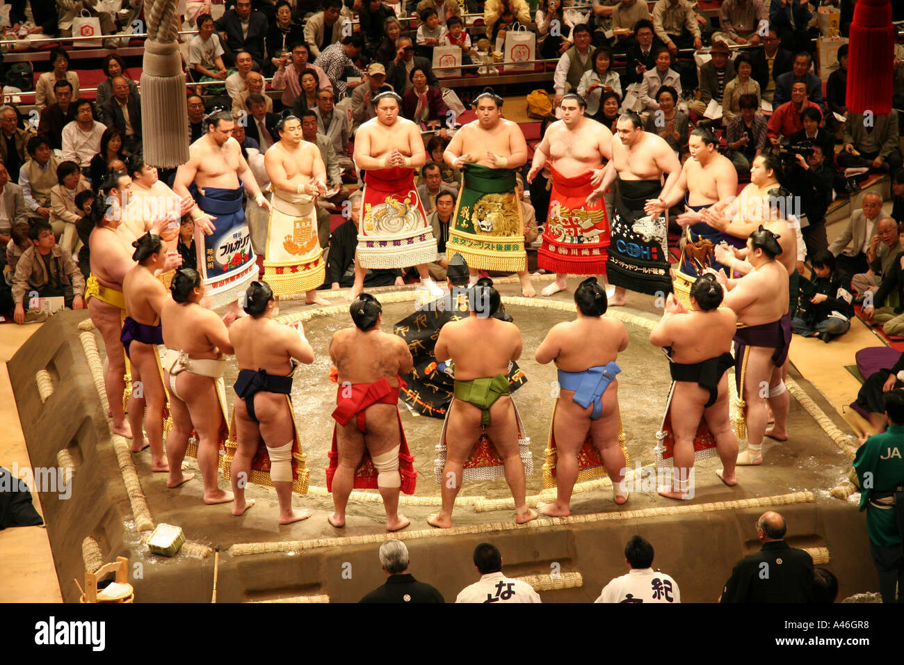Sumo Wrestler Tokio Sumotori Stock Photo