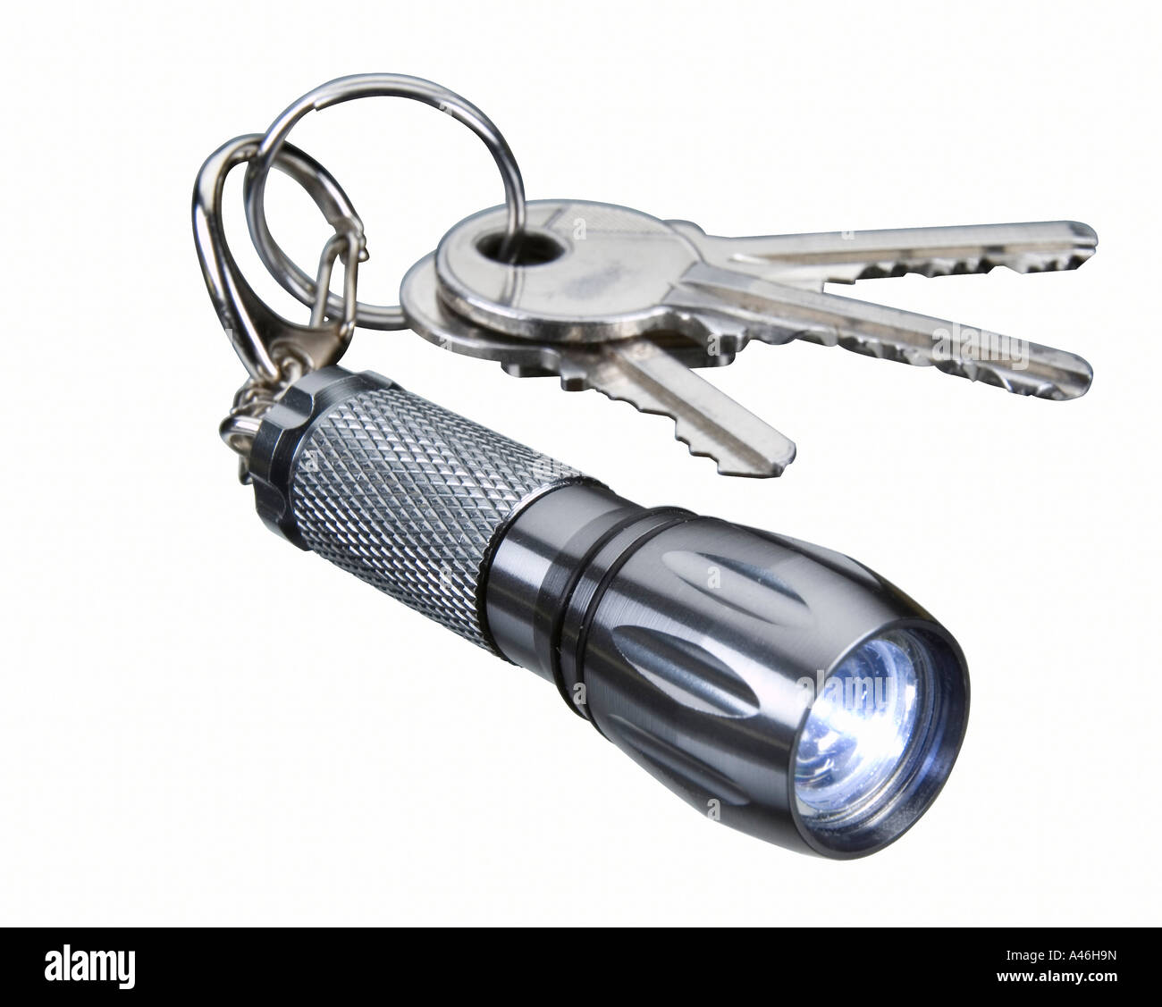 Keychain with a flashlight Stock Photo Alamy
