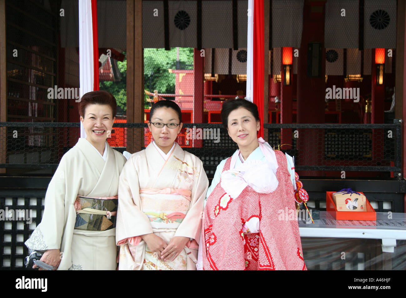 Women Kyoto Frauen Stock Photo