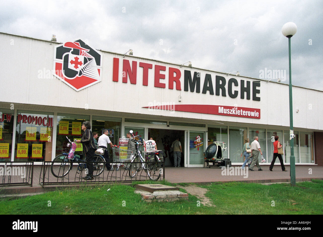 A warehouse of the French supermarket chain Intermarche in Slubice