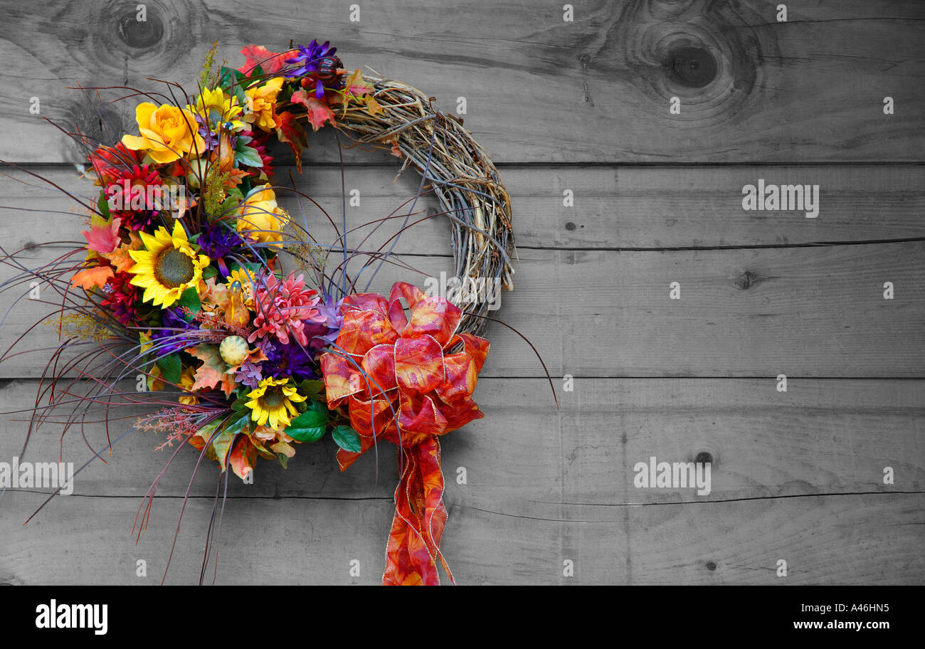 A decorative wreath Stock Photo