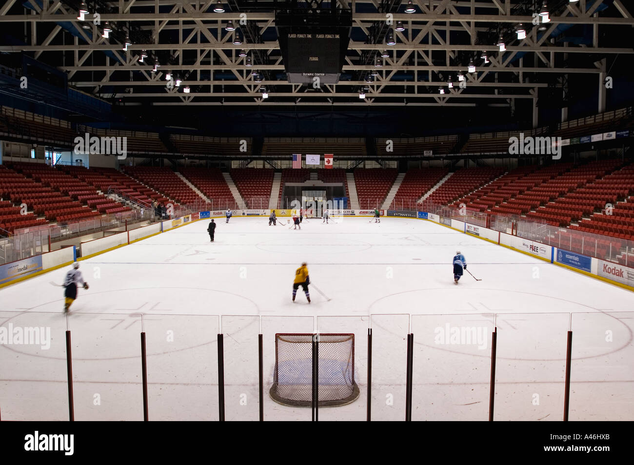 Lake Placid Olympic Center Ice Rink Home Of The 1932 1980 Olympics Lake Placid New York Stock Photo