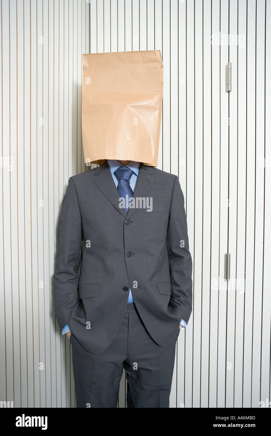 Paper Bag Head Man Stock Photos & Paper Bag Head Man Stock Images Alamy