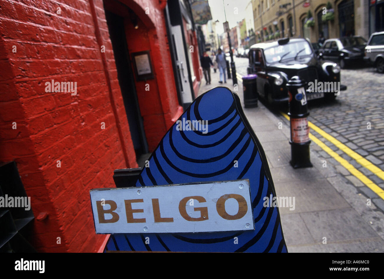 The entrance to the Belgo restaurant in Covent Garden in London Stock Photo