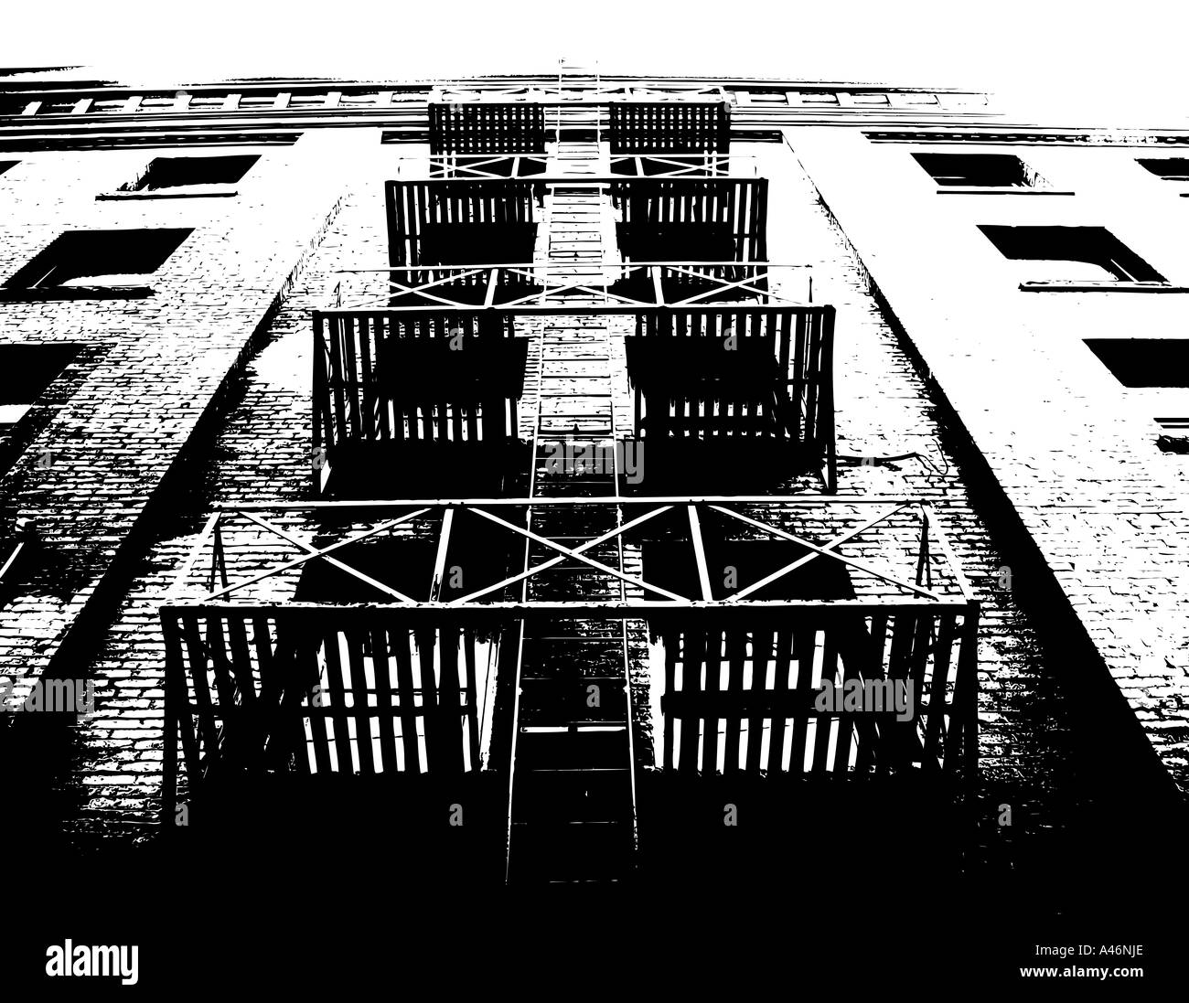 Staircase buildings Black and White Stock Photos & Images - Alamy