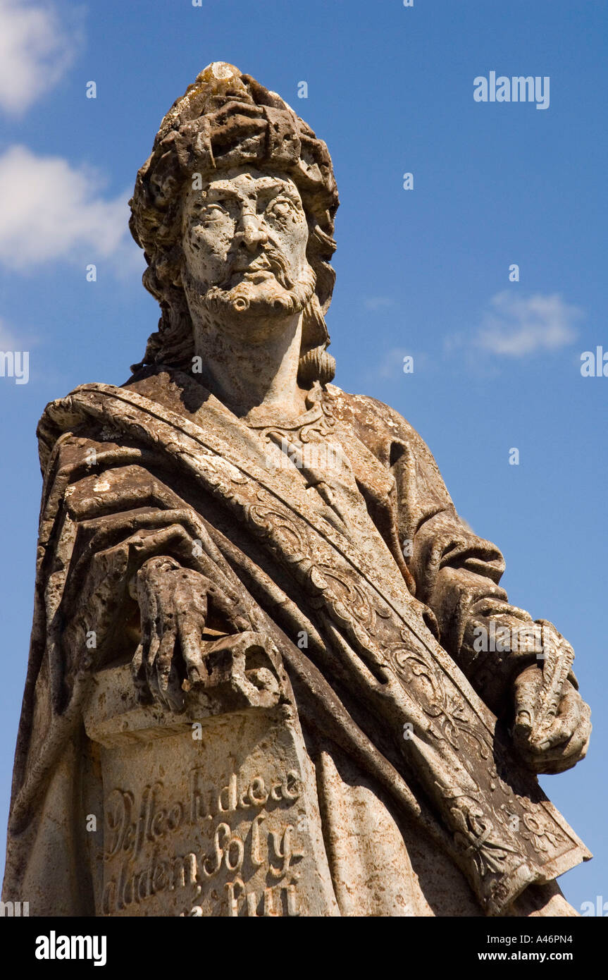 Statue of Prophet Jeremias Congonhas Stock Photo