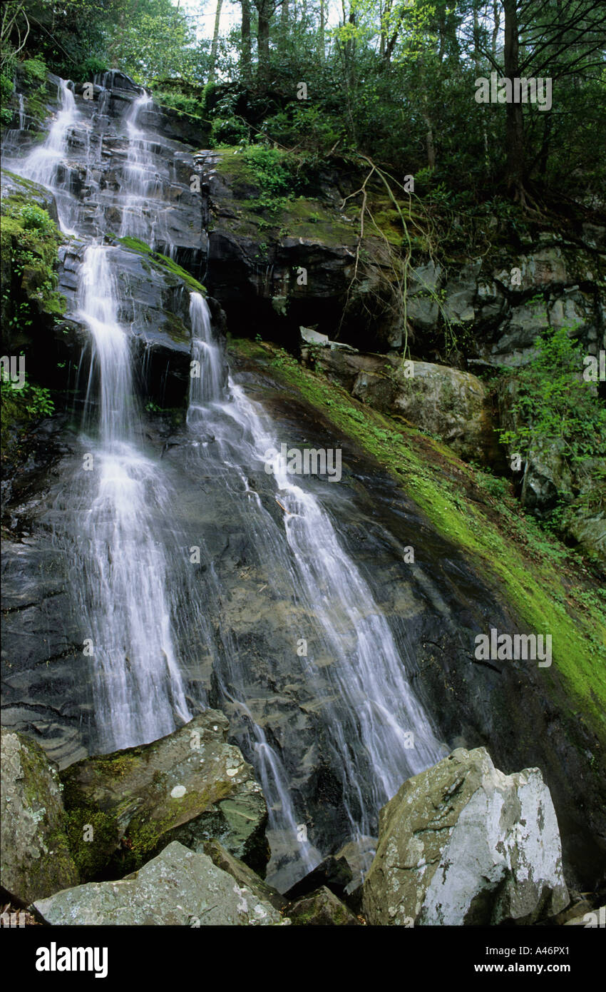 Ramsey Cascades waterfall Great Smoky Mountains National Park Tennessee