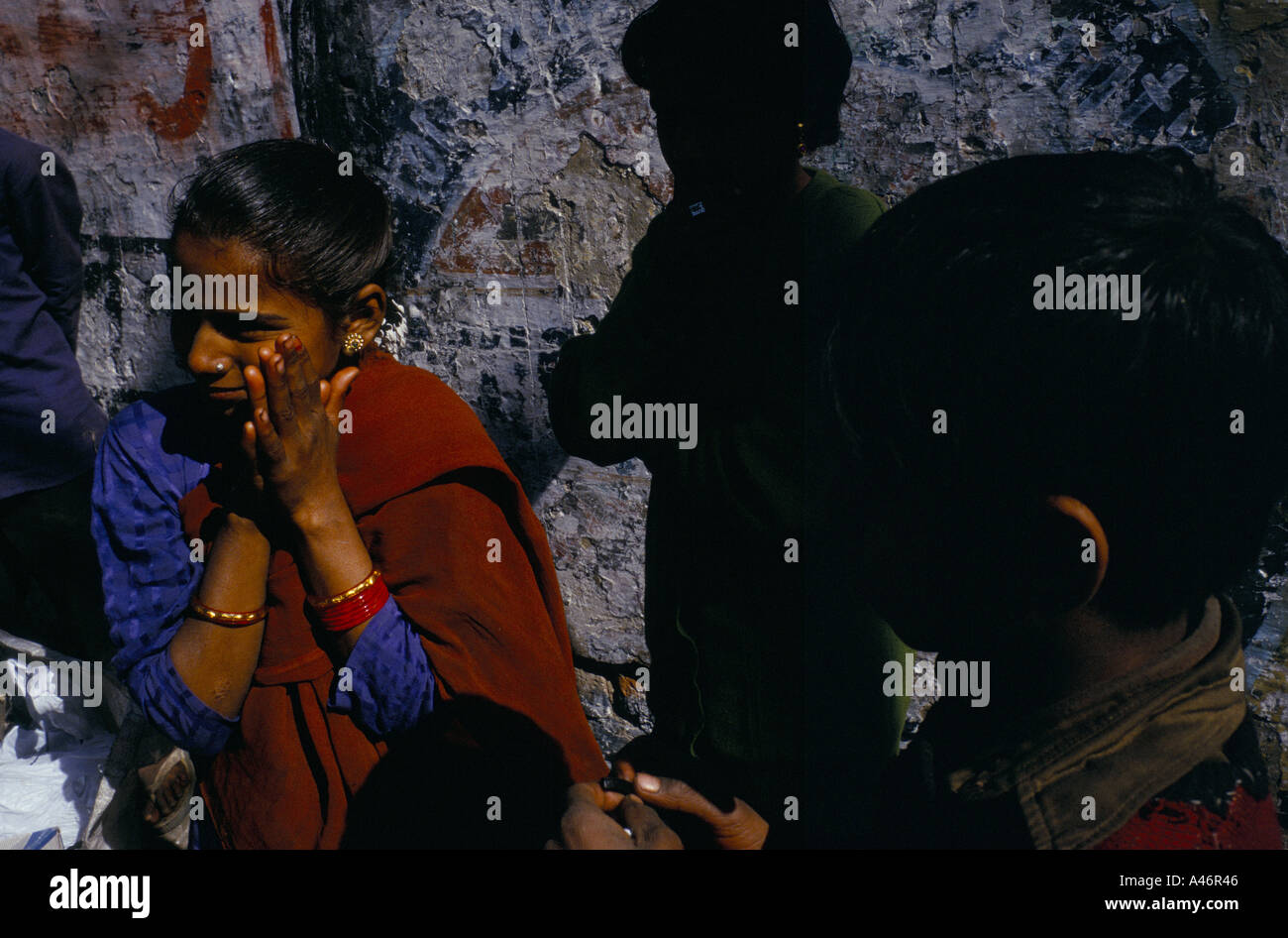 rag pickers child workers in old delhi india Stock Photo Alamy