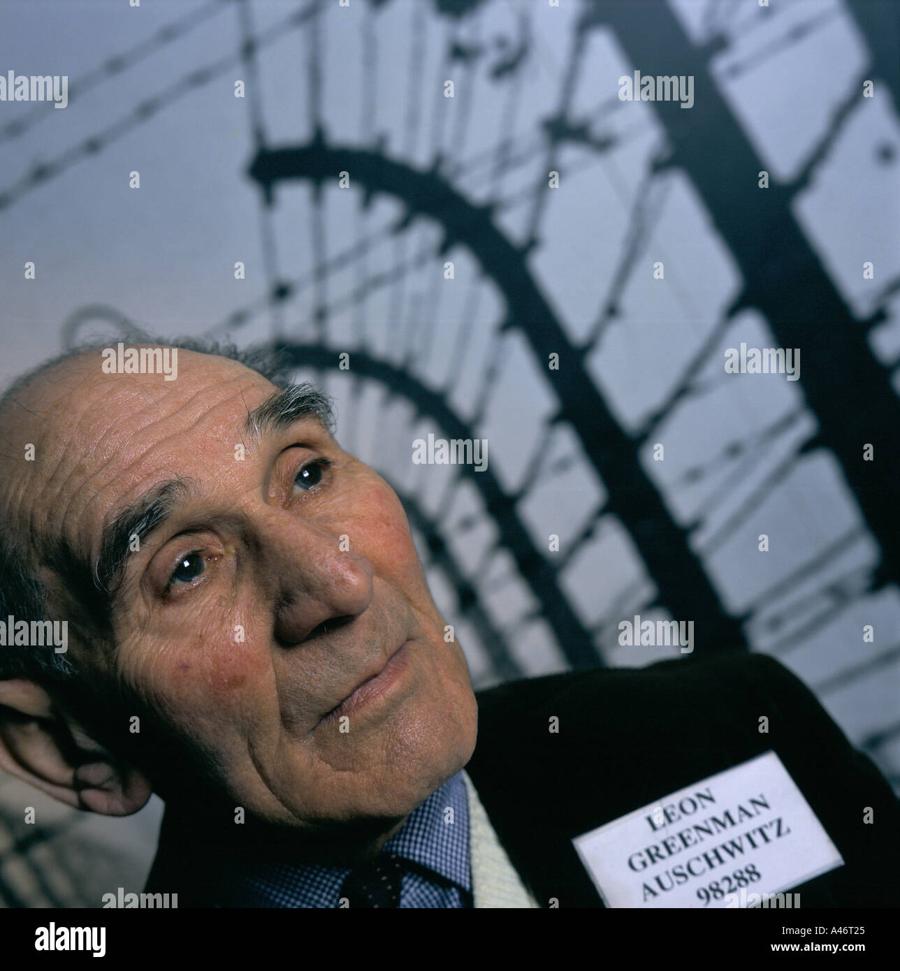 leon greenman a holocaust survivor at the jewish museum of london Stock Photo
