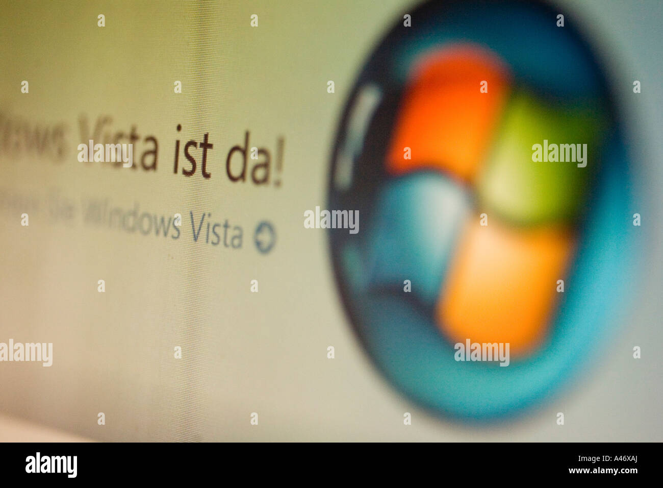 Microsoft Windows Vista Logo Stock Photo