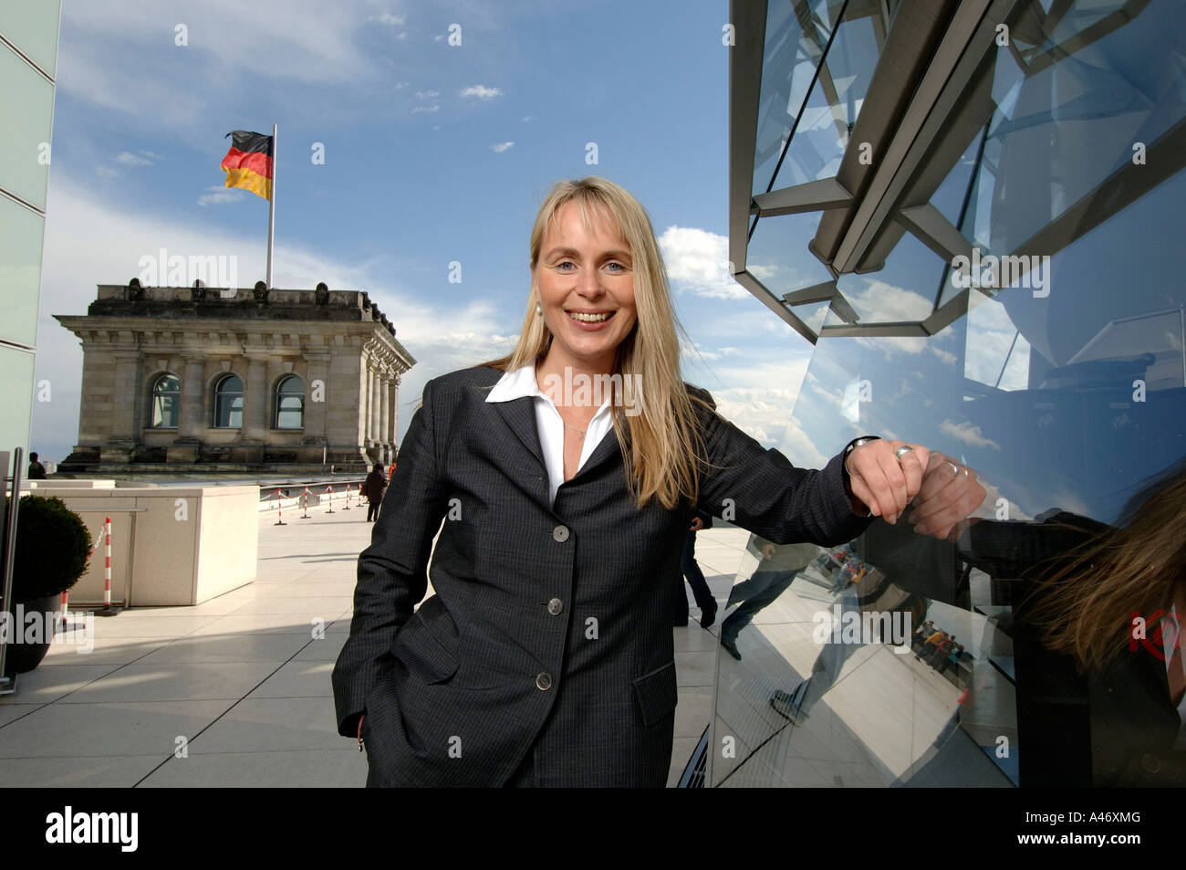 Martina Krogmann, CDU Member of the Bundestag on the Parliament, Berlin, Germany Stock Photo