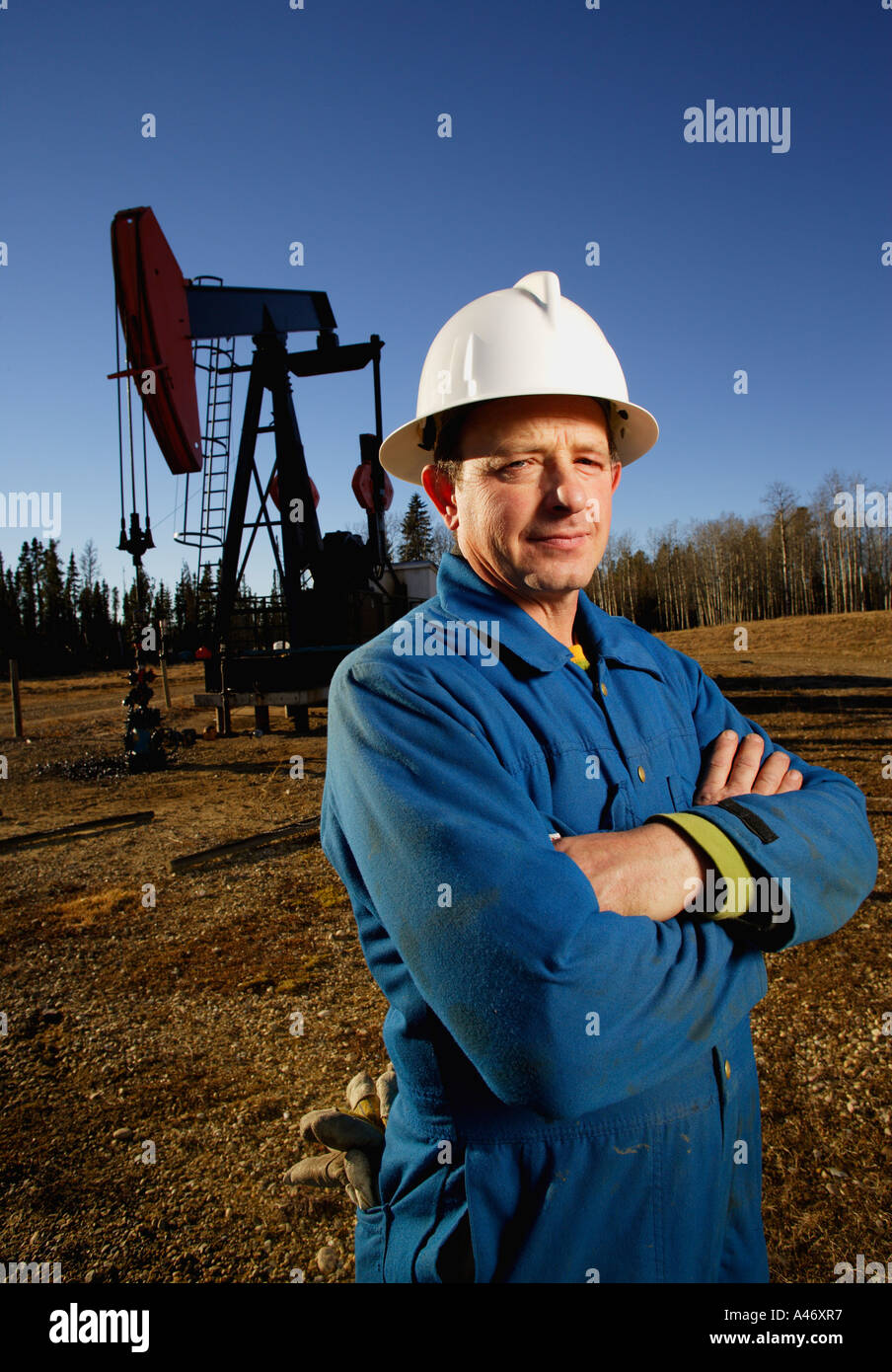Blue collar worker Stock Photo Alamy