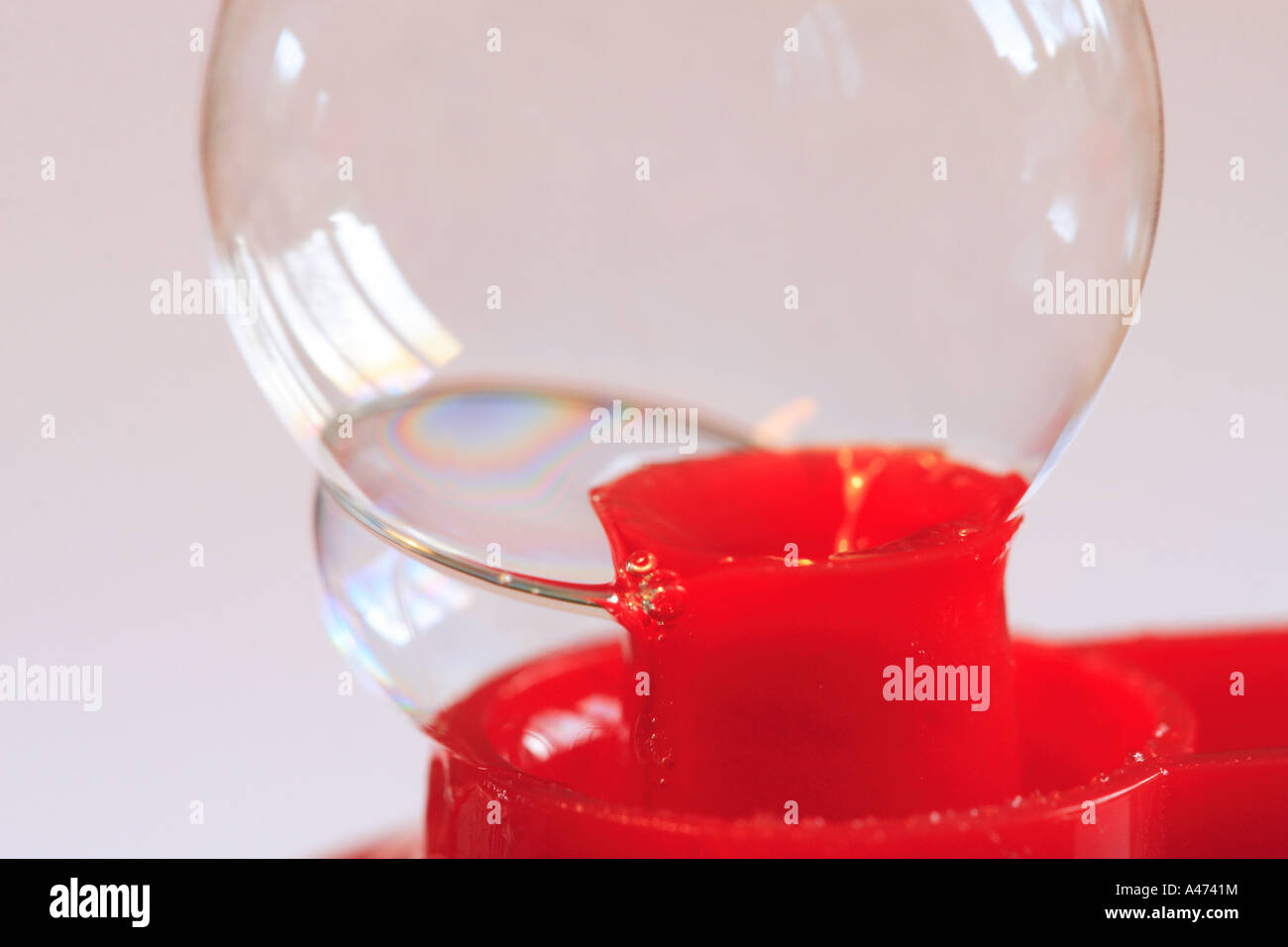 Soap bubble on washing up liquid bottle Stock Photo Alamy