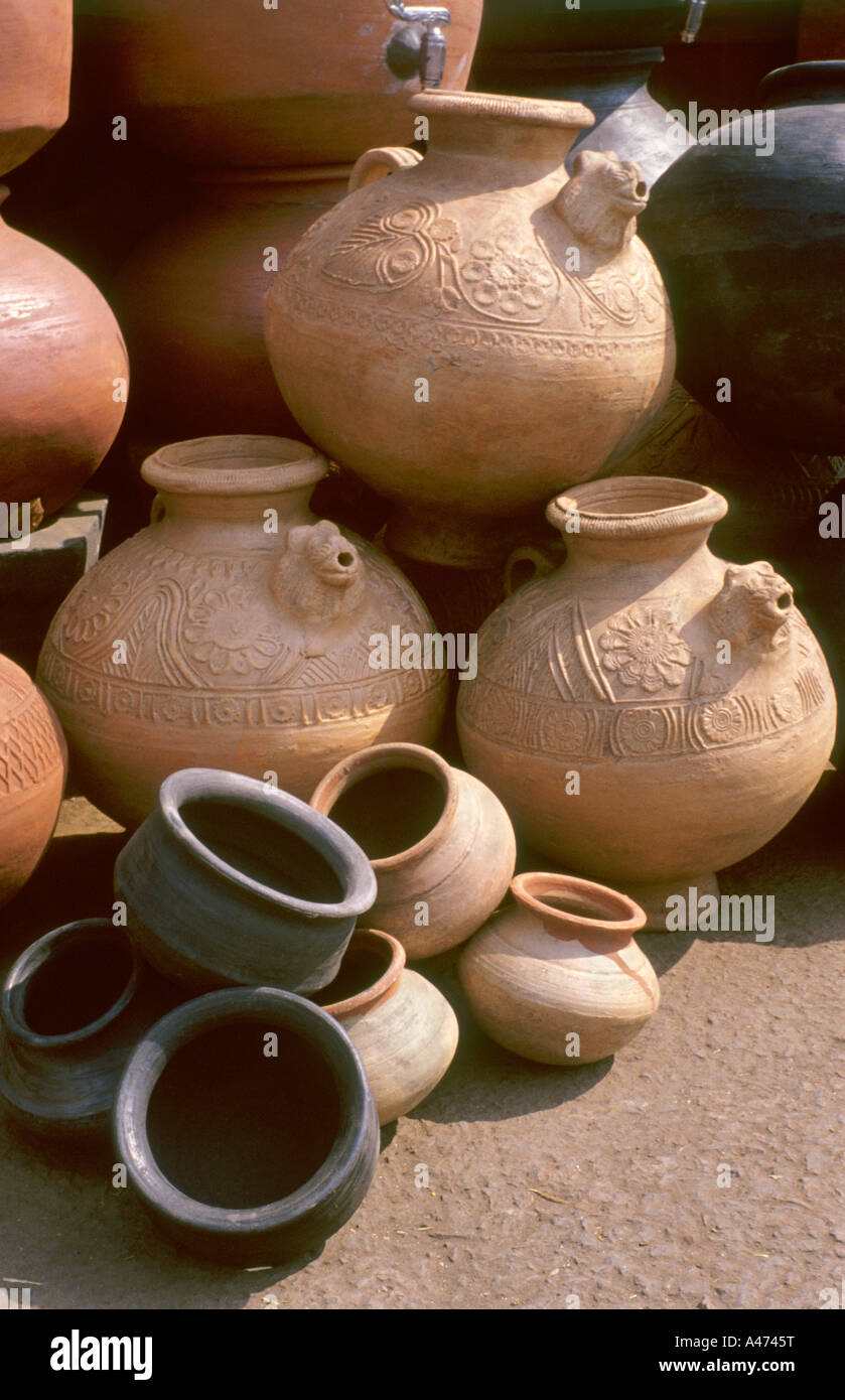 Clay pots at kubharwada, pune Stock Photo Alamy