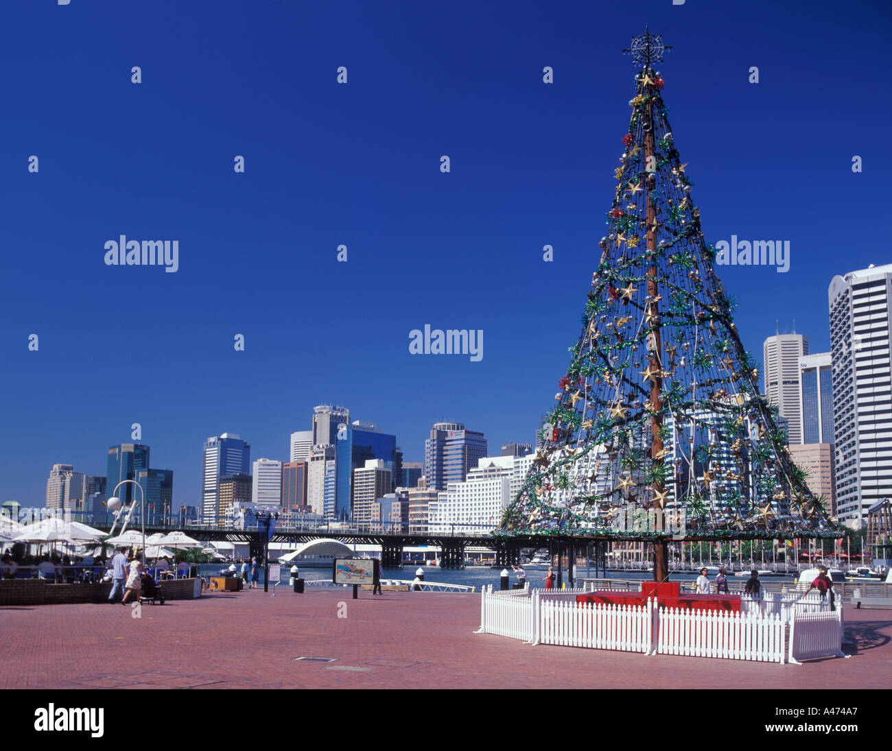 Australia, New South Wales, Sydney, Darling Harbour, Christmas Tree