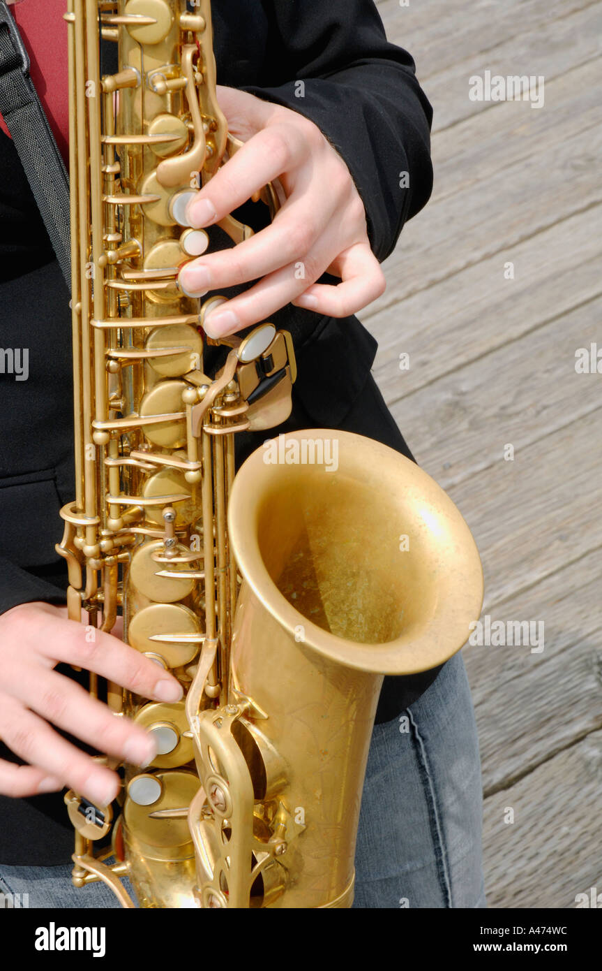 Saxophone Stock Photo