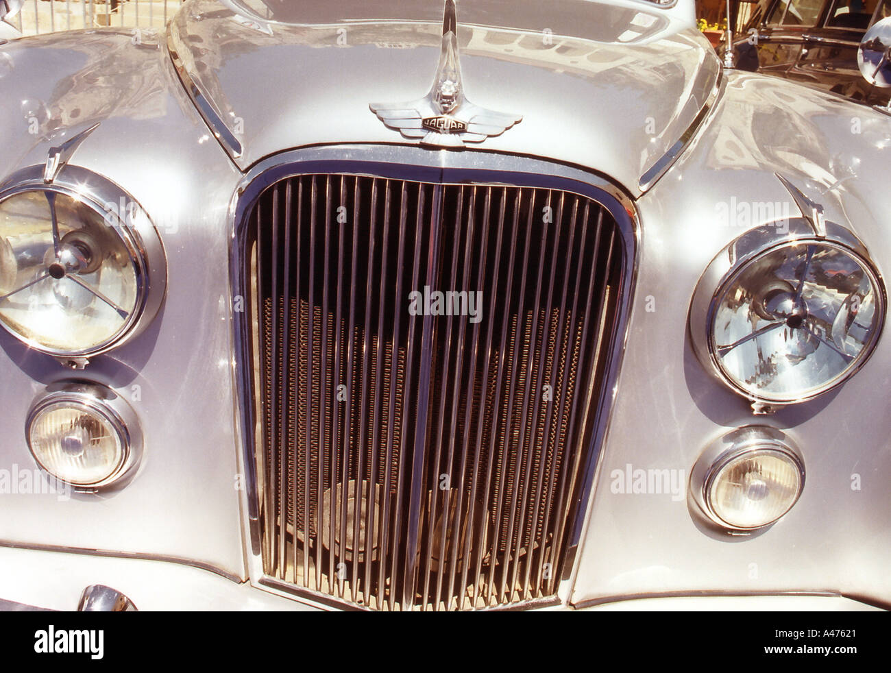 jaguar s front side classic car show lebanon Stock Photo Alamy