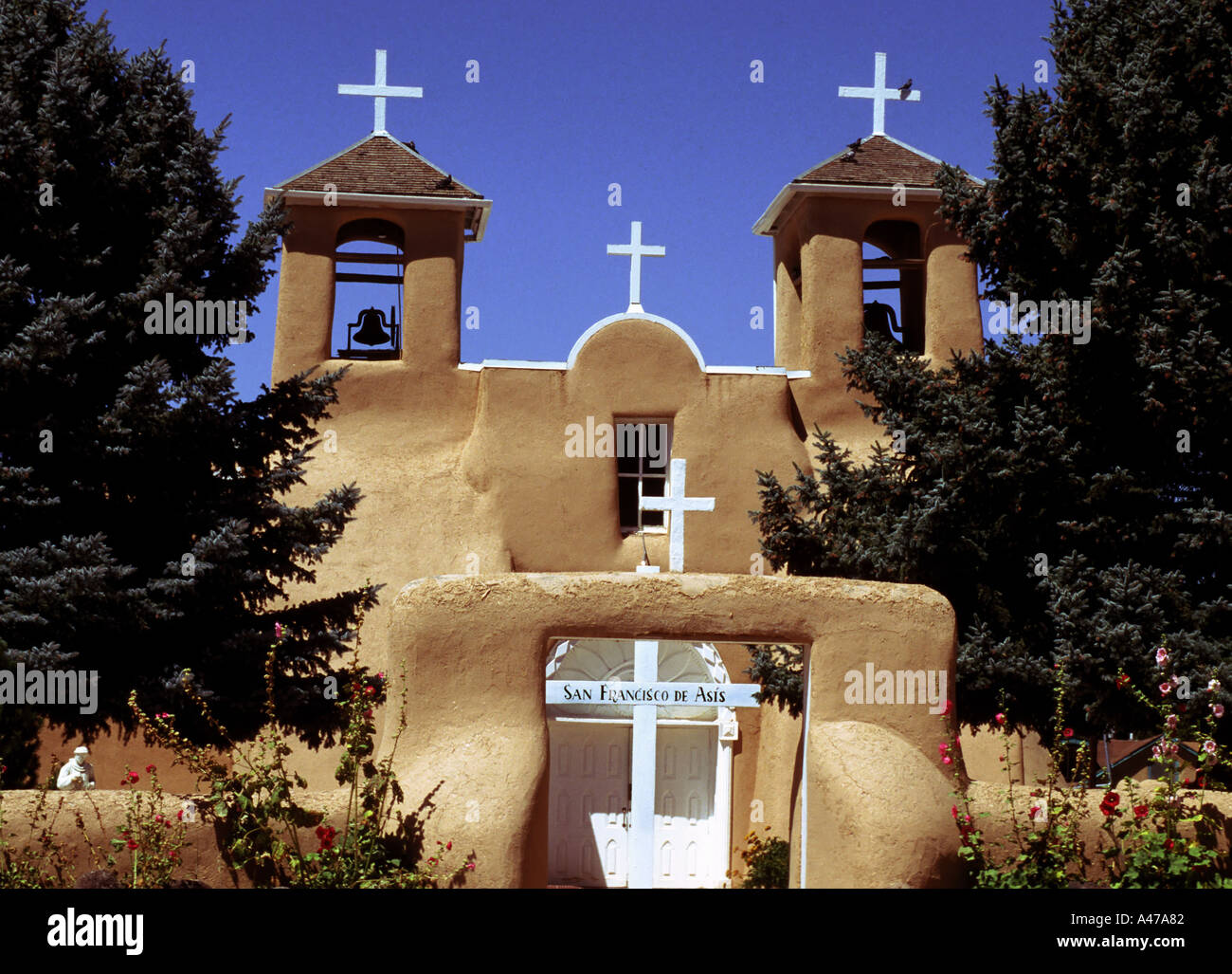 Ranchos de Taos New Mexico Church of Saint Francis of Assisi Stock