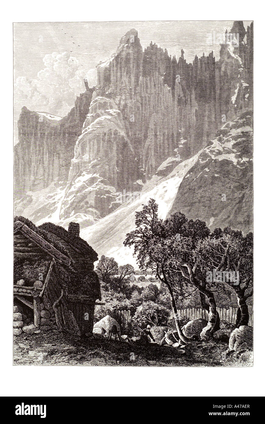 Troldtinder Norway Waterfall Cascade Romsdal Romddal River Rauma