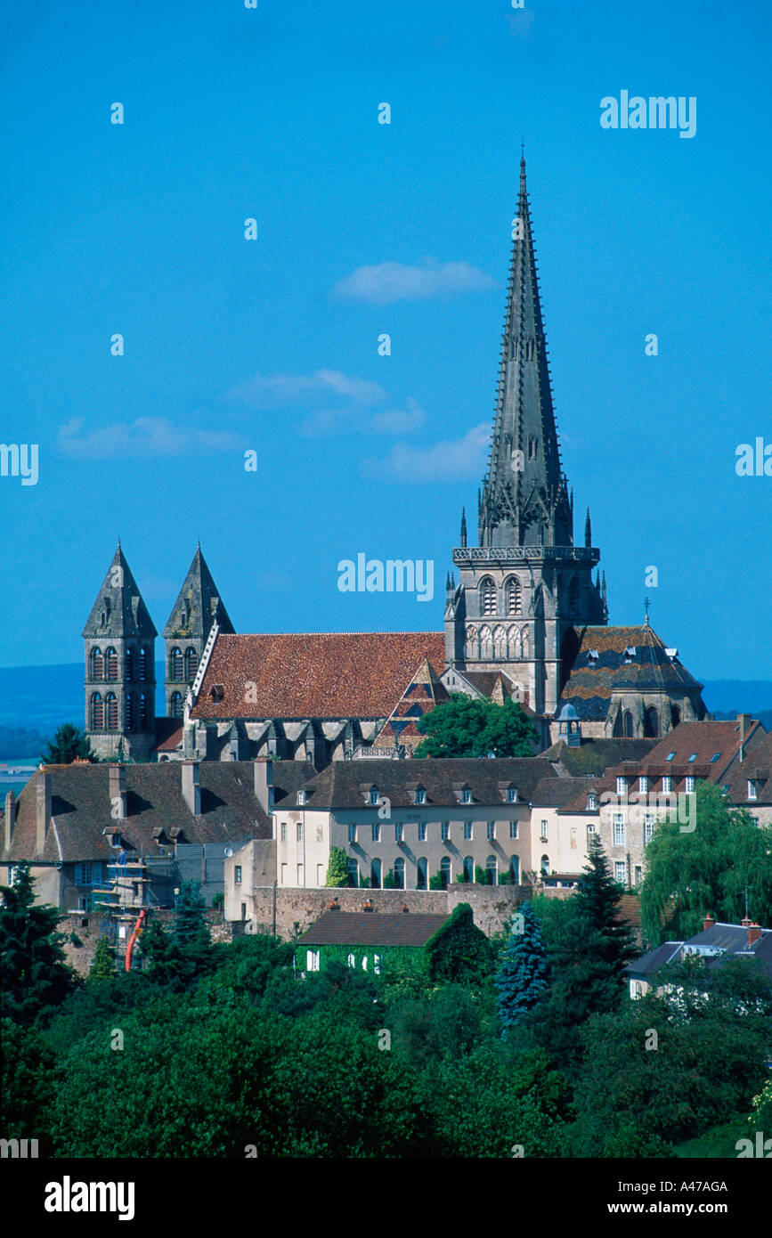 Cathedral St. Lazare Autun Stock Photo Alamy