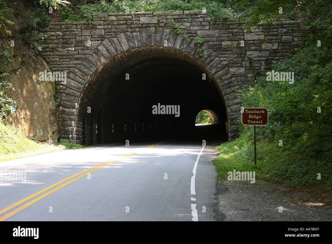 Entrance to a Tunnel on the Blue Ridge Parkway Stock Photo Alamy