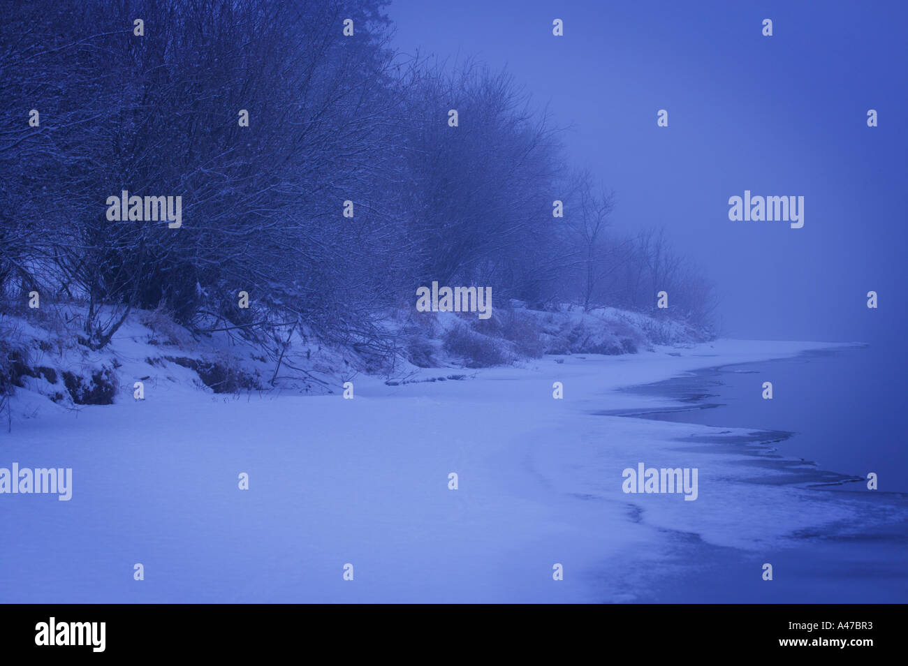 A beautiful winter scene Stock Photo