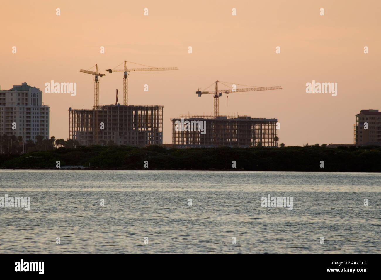 Condominium Construction on Clearwater Beach Florida Stock Photo - Alamy